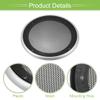 ACROPIX Universal 6.5" Car Speaker Grills Cover Mesh Round 6.5 Inch Audio Speaker Subwoofer Guard Protector Case with Mounting Screws Iron ABS Silver Tone Black - Pack of 1 view 4
