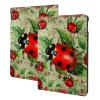 EMPYRI Red Ladybug Printed Tablet Case for Ipad 7th Generation 10.2"", Pu Leather Non-Slip Tablet Cases Shockproof Stand Cover with Auto Sleep/Wake Cover view 1