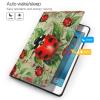 EMPYRI Red Ladybug Printed Tablet Case for Ipad 7th Generation 10.2"", Pu Leather Non-Slip Tablet Cases Shockproof Stand Cover with Auto Sleep/Wake Cover view 3