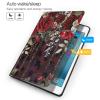 EMPYRI Red Rose Floral Printed Tablet Case for Ipad Air3 10.5""/Ipad Pro 10.5"", Pu Leather Non-Slip Tablet Cases Shockproof Stand Cover with Auto Sleep/Wake Cover view 3