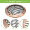 ACROPIX Universal 3" Car Speaker Grills Cover Mesh Round 3 Inch Audio Speaker Subwoofer Guard Protector Case with Mounting Screws Iron Aluminum Alloy Rose Gold Tone Black - Pack of 1 view 4
