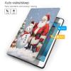 EMPYRI Santa Claus and Snowman Printed Tablet Case for Ipad 7th Generation 10.2"", Pu Leather Non-Slip Tablet Cases Shockproof Stand Cover with Auto Sleep/Wake Cover view 3