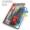 EMPYRI Red London Street Printed Tablet Case for Ipad 7th Generation 10.2"", Pu Leather Non-Slip Tablet Cases Shockproof Stand Cover with Auto Sleep/Wake Cover view 3