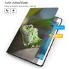 EMPYRI Green Lizard Printed Tablet Case for Ipad 7th Generation 10.2"", Pu Leather Non-Slip Tablet Cases Shockproof Stand Cover with Auto Sleep/Wake Cover view 3