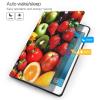 Fresh Fruits and Vegetables Printed Tablet Case for Ipad Air3 10.5"/Ipad Pro 10.5", Pu Leather Non-Slip Tablet Cases Shockproof Stand Cover with Auto Sleep/Wake Cover view 3