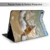 EMPYRI Sea Wave Seashell Printed Tablet Case for Ipad Air3 10.5""/Ipad Pro 10.5"", Pu Leather Non-Slip Tablet Cases Shockproof Stand Cover with Auto Sleep/Wake Cover view 2