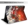 EMPYRI Christmas Santa Claus Printed Tablet Case for Ipad Air3 10.5""/Ipad Pro 10.5"", Pu Leather Non-Slip Tablet Cases Shockproof Stand Cover with Auto Sleep/Wake Cover view 2