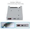 Beufee USB Floppy Drive, 3.5in Floppy Disk Drive Floppy Emulator SFR1M44 U100 1.44MB FAT32 USB SSD Floppy Drive Emulator view 4