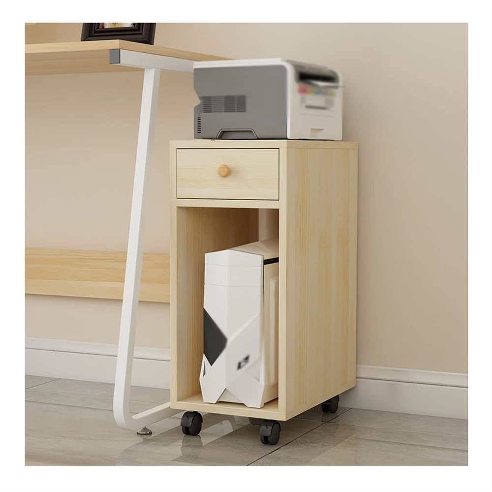 ZTHYSHXA CPU Holder Stand CPU Stand Office Desk Side Mobile Pc Main Cabinet Home Heavy Mainframe Tower Chassis Bracket with Wheels Computer Tower Stand(Color:B)