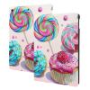 EMPYRI Colorful Sweet Lollipop Cupcake Donut Printed Tablet Case for Ipad 7th Generation 10.2"", Pu Leather Non-Slip Tablet Cases Shockproof Stand Cover with Auto Sleep/Wake Cover view 1