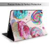 EMPYRI Colorful Sweet Lollipop Cupcake Donut Printed Tablet Case for Ipad 7th Generation 10.2"", Pu Leather Non-Slip Tablet Cases Shockproof Stand Cover with Auto Sleep/Wake Cover view 2