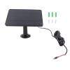 Sanpyl Solar Panel for Nest Camera Outdoor or Indoor(Battery Version), 5V 10W Adjustable Mount Solar Panel with 9.8ft Cable for Video Doorbell 2 (not for 2nd) (CSP4W-) view 1