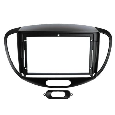 FRALHQFL 2 Din Car Radio Fascia 9 INCH for Hyundai I-10 2008-2012 Stereo GPS DVD Player Refitting Frame Bezel Install Surround Trim Panel