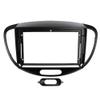 FRALHQFL 2 Din Car Radio Fascia 9 INCH for Hyundai I-10 2008-2012 Stereo GPS DVD Player Refitting Frame Bezel Install Surround Trim Panel view 1