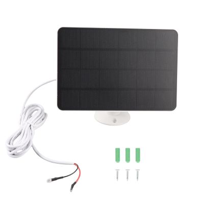 Solar Panel for Nest Camera Outdoor or Indoor(Battery Version), 5V 10W Adjustable Mount Solar Panel with 9.8ft Cable for Video Doorbell 2 (not for 2nd) (CSP4W-O-W)