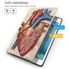 Human Anatomy Heart Chart Printed Tablet Case for Ipad Air3 10.5"/Ipad Pro 10.5", Pu Leather Non-Slip Tablet Cases Shockproof Stand Cover with Auto Sleep/Wake Cover view 3