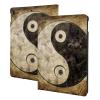 EMPYRI Yin_Yang_Symbol Printed Tablet Case for Ipad Air3 10.5""/Ipad Pro 10.5"", Pu Leather Non-Slip Tablet Cases Shockproof Stand Cover with Auto Sleep/Wake Cover view 1
