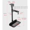 ZTHYSHXA CPU Holder Stand CPU Holder Hanging Heavy-Duty Pc Host Tower Bracket Desk Lower Wall-Mounted Tray Host Cooling Metal Bracket Computer Tower Stand view 2