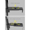 ZTHYSHXA CPU Holder Stand CPU Holder Hanging Heavy-Duty Pc Host Tower Bracket Desk Lower Wall-Mounted Tray Host Cooling Metal Bracket Computer Tower Stand view 3