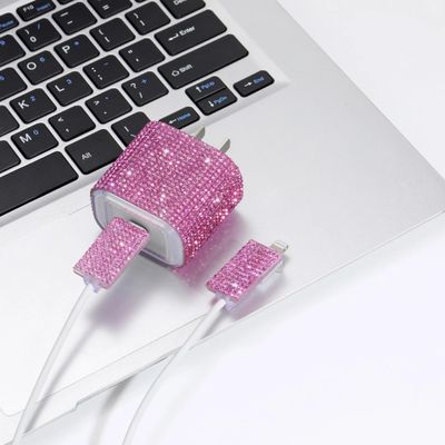 DirectNine Basics Sparkling charger protective case (Pink Rhinestones), 00000012