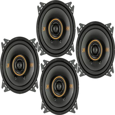 KICKER Speaker Package of 2 Items: Four 4" KS Series Coaxial Speakers 4-Ohm - 2X 51KSC404