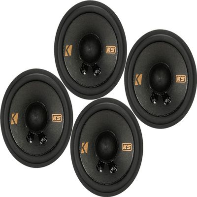 KICKER Bundle of 2 Items 2-3/4" KS Series Midrange Car Speakers KSC270, 51KSC2704
