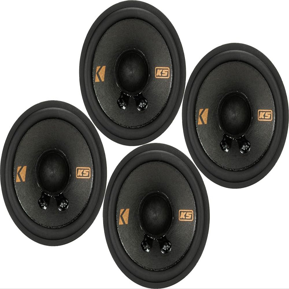 KICKER Bundle of 2 Items 2-3/4" KS Series Midrange Car Speakers KSC270, 51KSC2704