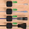 6 Pack Magnetic Cord Organizer Cord Holder,VastWeiTao Easy Secure Adhesive Cable Management for Home Office Desk Phone Car Wall Desktop Nightstand Black view 3