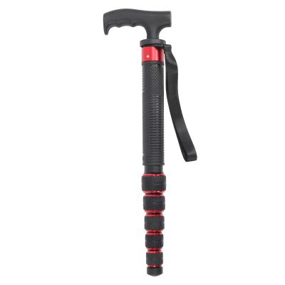 Camera Monopod, 6 Sections Telescopic Aluminum Portable Compact Lightweight Travel Monopod with Walking Stick Handle 39.7lb Load Universal Photography Monopod for DSLR Camcorder