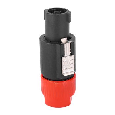 10PCS C NL4FC Audio Speaker Plug 4 Pin Speakon Plug Cable Connector (Red)