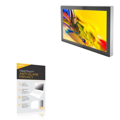 BoxWave Screen Protector Compatible with Distec POS-Line 31.5 IQ Celeron (31.5 in) - ClearTouch Anti-Glare Privacy (2-Pack), Privacy Screen Protector Flexible Film Anti-Glare