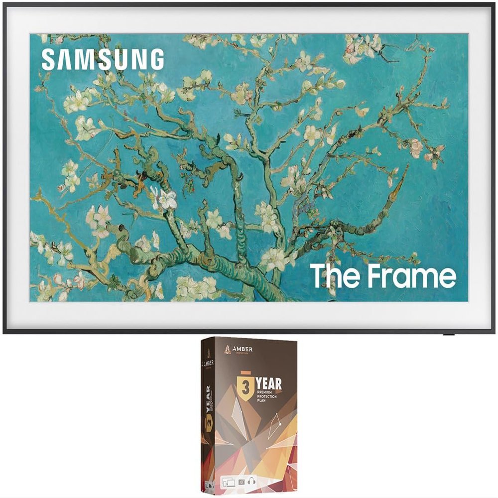 Samsung QN32LS03CBFXZA 32 Inch The Frame QLED Smart TV with Art Mode and 3 Year Amber Protection Plan (2023)