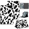RWUTYTIUL for Nook 9" Lenovo (2024)/Lenovo Tab M9 TB-310FU 2023 Universal Case, 360 Degree Rotating Kickstand Protective Stand Case with Multiple Viewing PU Leather Shell Case, Cow Print view 1