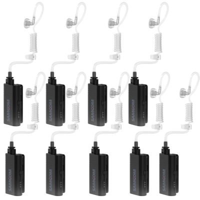 Two Way Radios Long Range 9 Packs with Wireless Headset