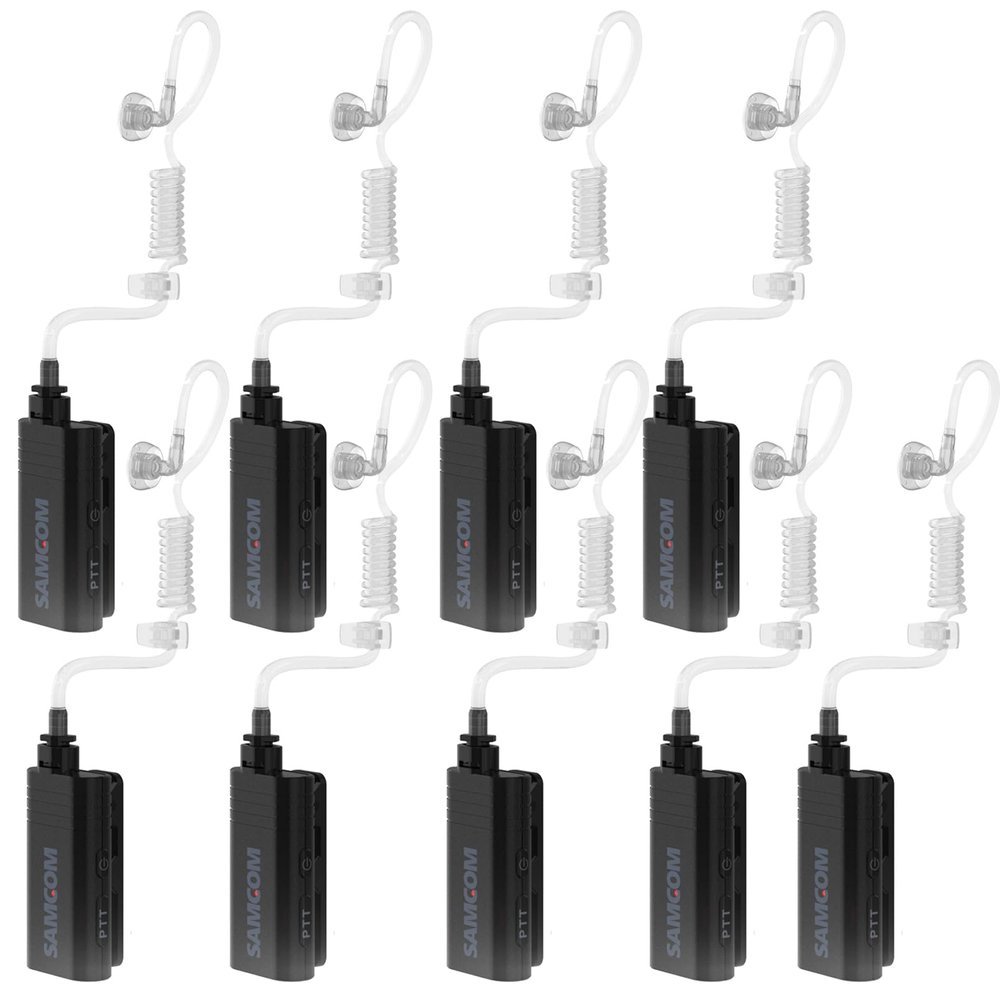 Two Way Radios Long Range 9 Packs with Wireless Headset