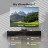 AWOL VISION 200-inch Projector Screen Fixed Frame, 1.3 dB Peak Gain, The Perfect Combo with LTV-2500, 80% Picture Quality Improved, 4K / 8K Ultra HD, Active 3D Wall Mount Projector Screen, MW-200 view 3