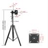 AVXANKTG DL-ST100 10"-27" TV Tripod Floor Standing LCD Monitor Stand Height Adjustable 180 cm 150 cm 120 cm 360 Degree Swivel tilt Swivel Steel view 2
