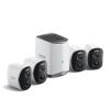 Baseus Wireless Cameras for Home Security, N1 4-Cam Kit with 2K Clarity, No Monthly Fee, 16TB Expandable Local Storage, 210-Day Battery Life, Spotlight & Alarm, Compatible with Alexa and Google Home view 1