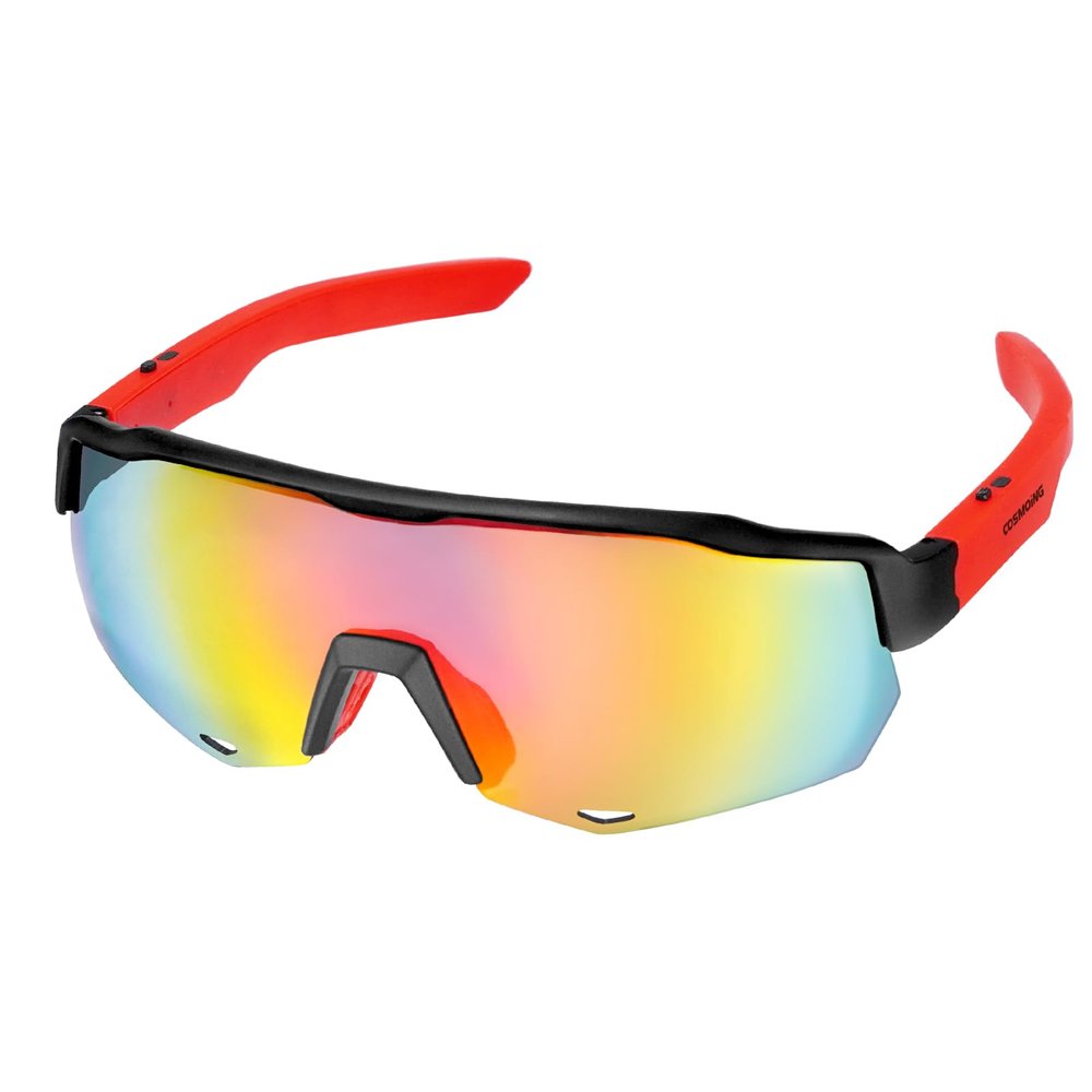 COSMOING Sport Smart Sunglasses, Cycling Bluetooth Sunglasses for Men Women, Magnetic Charging Bluetooth 5.3 with UV Protection, Stereo Audio Wireless Headset for Cycling Running Hiking