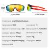 COSMOING Sport Smart Sunglasses, Cycling Bluetooth Sunglasses for Men Women, Magnetic Charging Bluetooth 5.3 with UV Protection, Stereo Audio Wireless Headset for Cycling Running Hiking view 3