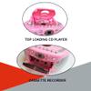 HANNLOMAX HX-323CD Portable CD Player, AM/FM Radio, Cassette Recorder, Records from CD or Radio, Headphone Jack, AC/DC Dual Power Source. (Pink) view 3