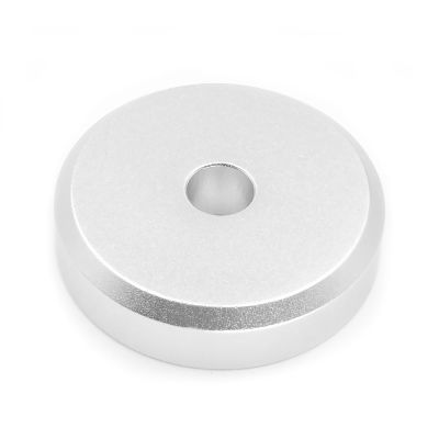 Menesia 45 Record Adapter Aluminum 45 RPM Adapter for Record Player (Silver)