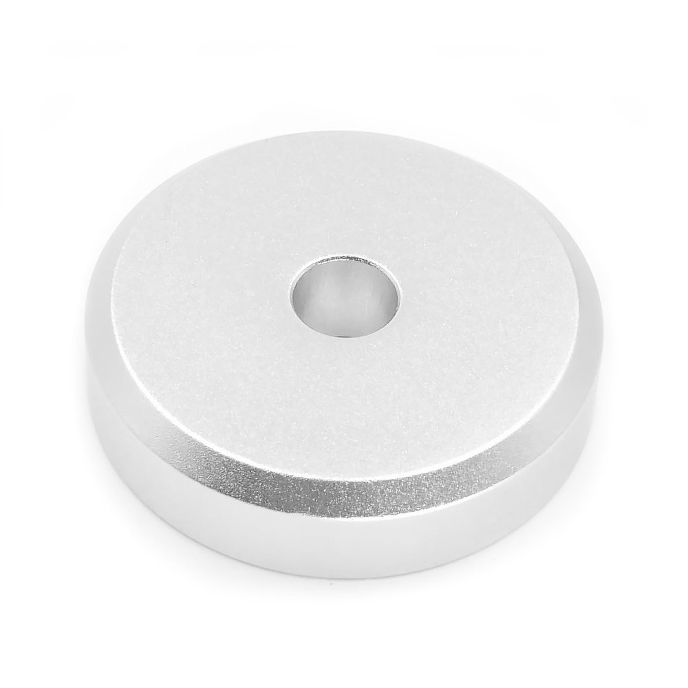 Menesia 45 Record Adapter Aluminum 45 RPM Adapter for Record Player (Silver)