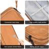 CAAORDKSO Universal Electronics Accessories Carrying Case, Electronic Cable Organizer Bag, Travel Cable Accessories Bag Pouch for Cable, USB, Cord, Charger, Phone, Power Bank, Earphone (Brown, Large) view 4