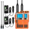 2 Pack QUANSHENG UV-K5(8) Two Way Radio Long Range UV-K6 Walkie Talkie NOAA Weather Forecast DTMF Hanheld Radio UV-K5 8 USB-C Charging Orange with Battery Eliminator view 1
