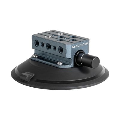 9.Solutions 6" Suction Cup, Unique Cheese Block, Screw on Any Side, 9.VB5105M, Duty Power-Grip Industrial Suction Plate for car Mount, 6 Inches