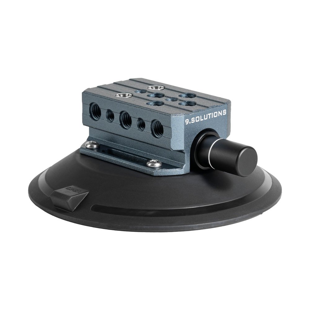 9.Solutions 6" Suction Cup, Unique Cheese Block, Screw on Any Side, 9.VB5105M, Duty Power-Grip Industrial Suction Plate for car Mount, 6 Inches