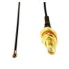 Compatible with 100pcs IPX MHF4 U.FL IPEX to Waterproof RP-SMA O-Ring Female Bulkhead RF Pigtail WiFi PCI Antenna 0.81mm Cable 10/15/20/30cm(Color:30cm) view 1