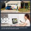 [WiFi 6 & 10X Zoom] XMARTO Wireless PTZ Security Camera System Outdoor with 10X Zoom and AI Auto Tracking, 2K HD Dual-Lens Cameras, 12" LCD Monitor NVR/DVR and 1TB HDD Included view 4