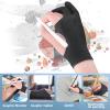 Artist Drawing Glove 3-Layer Palm Rejection [2 Pack Black and Pink] view 4